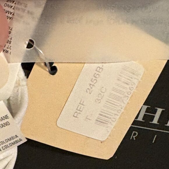 Women Touche Lingerie White Lace Underwire Bra 32C Adjustable Straps Tags Box - Picture 2 of 13